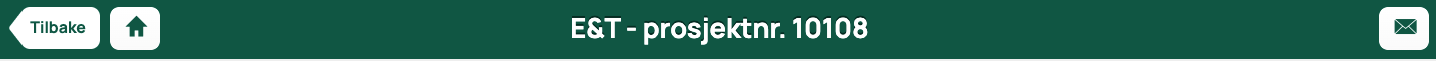 Prosjektdetaljer — navigasjonsrad for E&T prosjekt