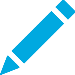 Edit pencil icon in blue