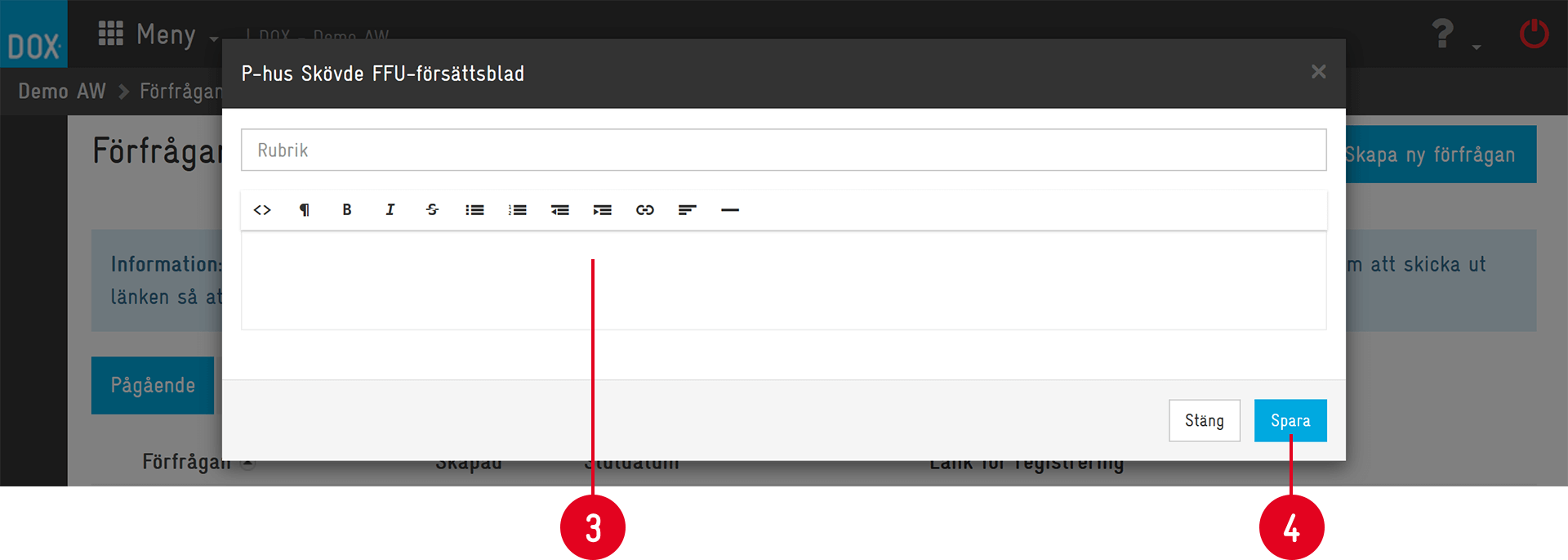 Aceve — FFU cover sheet editor dialog