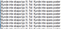Felmeddelanden om ej sparade poster i affärssystem