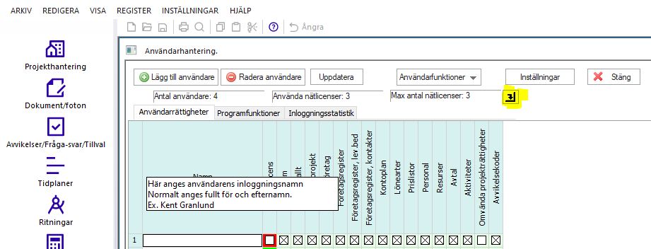 Användarhantering — lägg till användare med tooltip